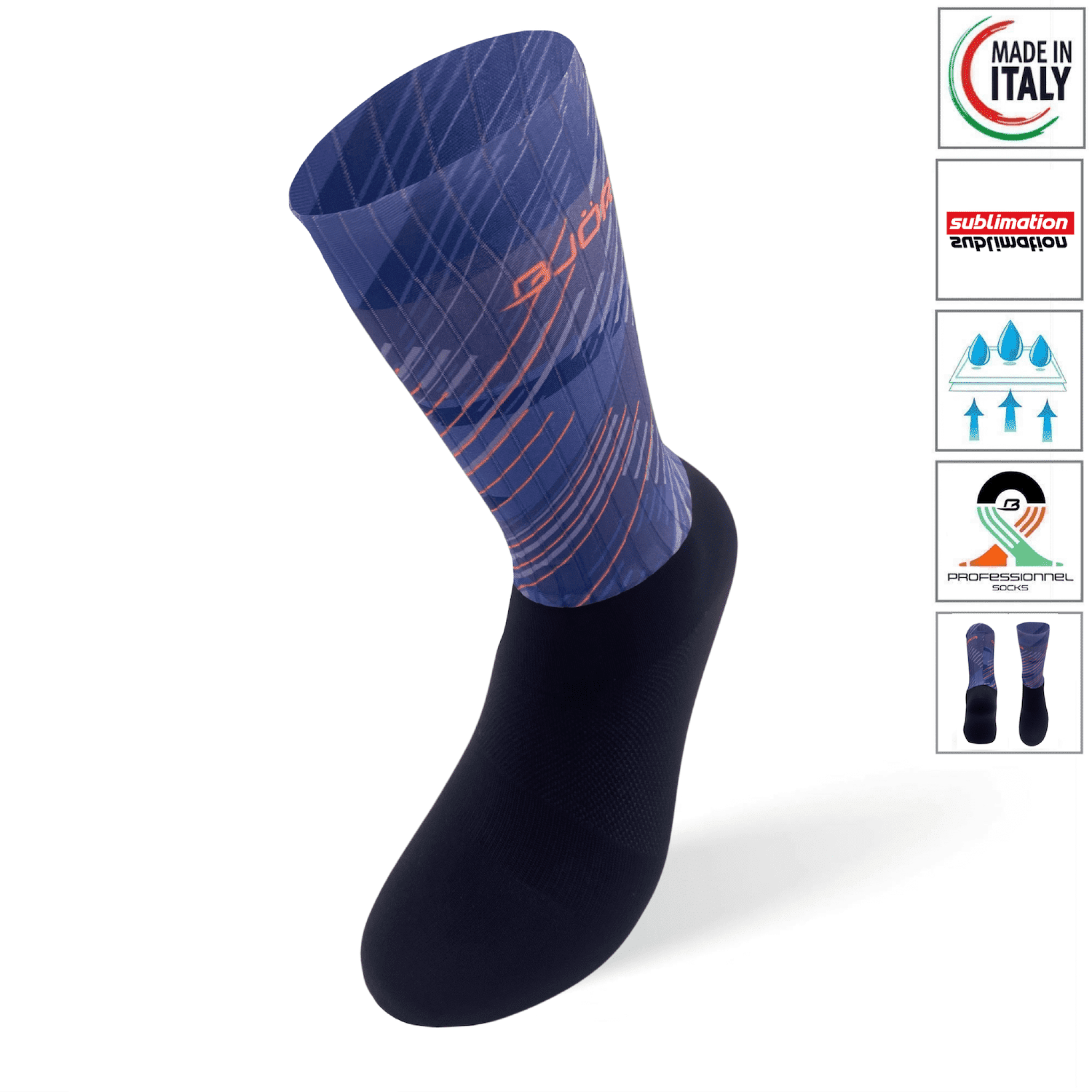 Sublimation Socks Dark Blue