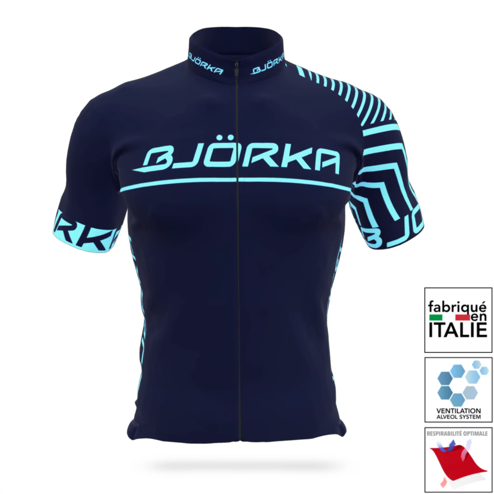 Maillot Zenith Marine Line Bj rka Tout L quipement Du Cycliste