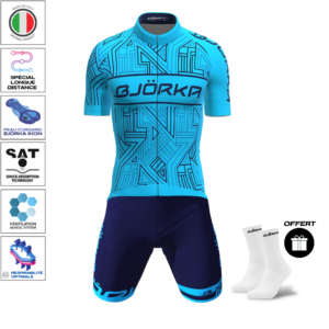 Pack Maillot Cuissard Zenith Pro Turquoise Marine