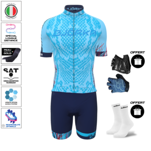 Pack Maillot Cuissard Cobra Turquoise Marine